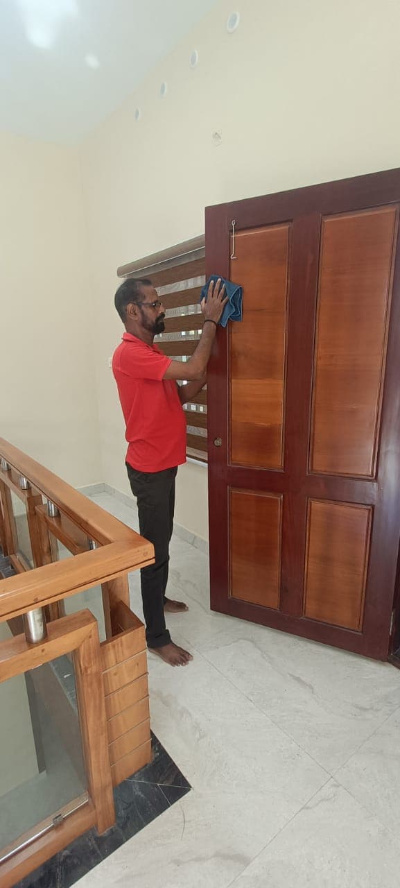 Residential cleaning work by One End Solution in Kerala