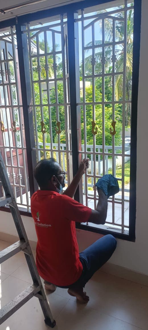 Residential cleaning work by One End Solution in Kerala